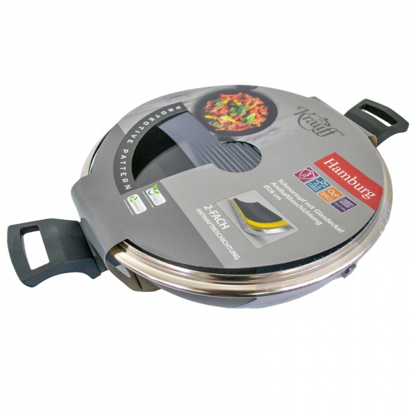 Сотейник с двумя ручками и крышкой Hamburg 28 см 25-45-092 Krauff