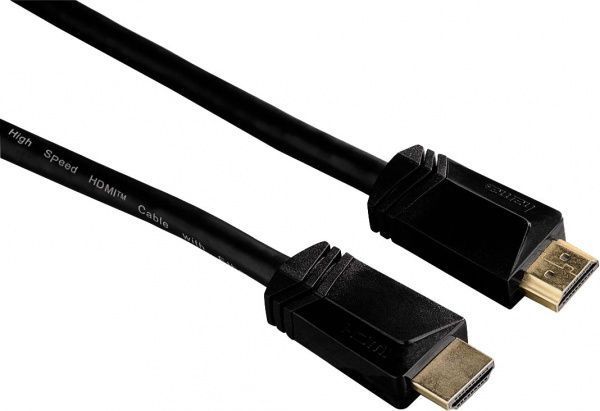 Кабель Hama HDMI 1,5 м чорний (122104) позолочений 