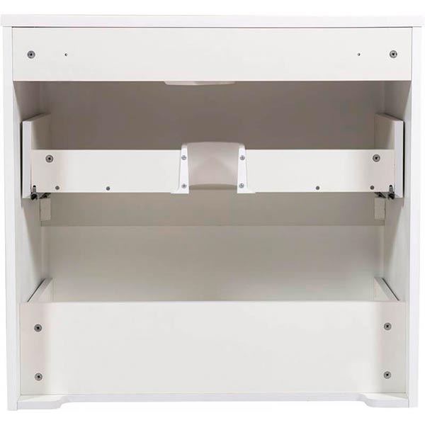 Тумба подвесная Aqua Rodos Accent 60 белый глянец под умывальник из искусственного камня Альфа 60 и мрамора Accent