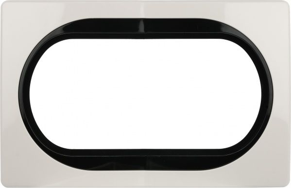 Рамка одноместная Aling-Conel EON бежево-черный E6805.9E