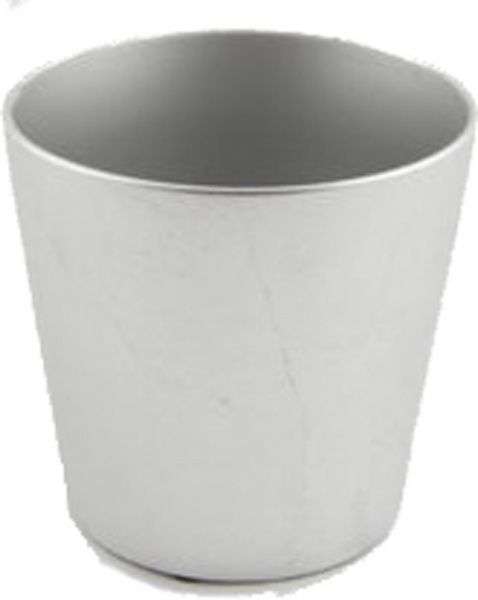 Вазон керамічний D&M DEPOT Basic D17 круглий срібний (AAB1104MSI) 
