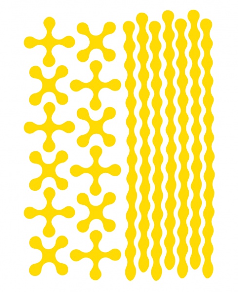 Світловідбивна наліпка LOOM Ланцюжок LM-10069-yellow для твердих поверхонь