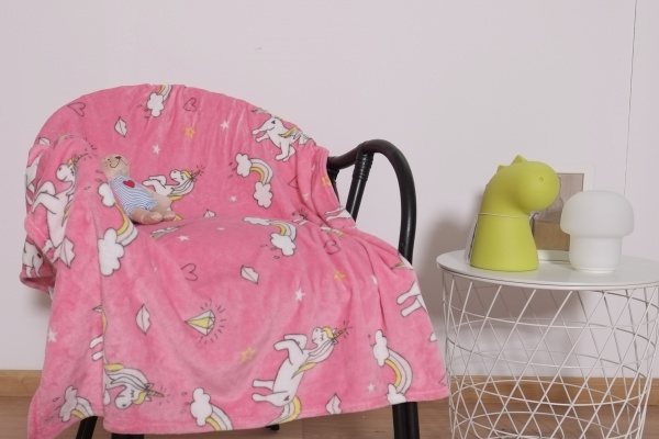 Плед Lotus Единороги 100x120 см розовый 21kf-05 