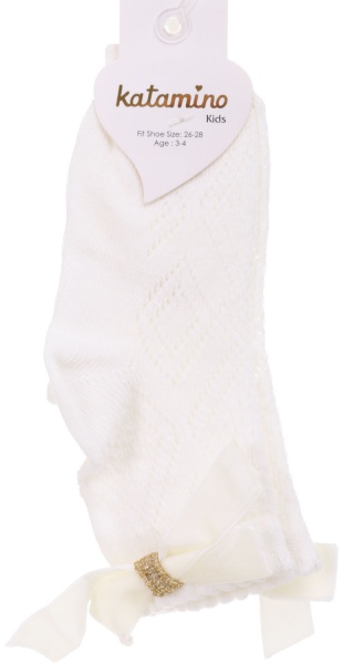 Носки для девочек KATAMINO K24060 р.3-4 молочный 