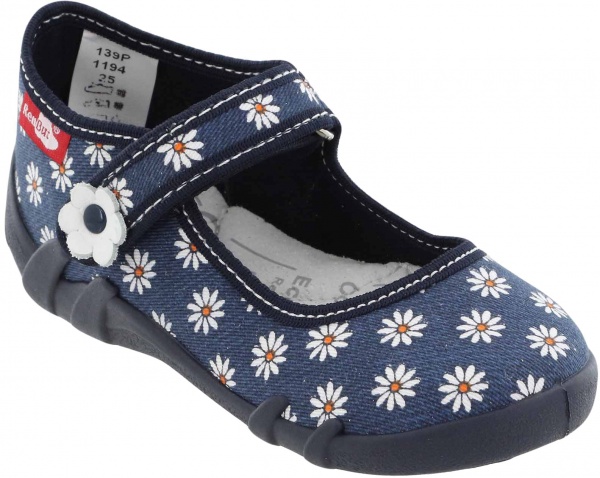 Тапочки детские RenBut Маргаритка р.25 джинс 13-139_P-1194-25 