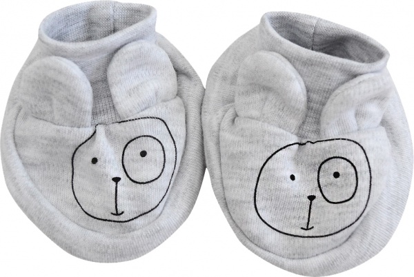 Пинетки для мальчиков Minikin 22170362 62 см серый 