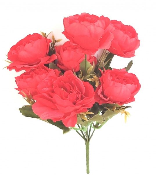 Букет роз пионов искусственных 7074 Цветы от королевы