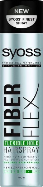 Лак для волос Syoss Fiber Flex Flexible Hold Fiber Flex 400 мл