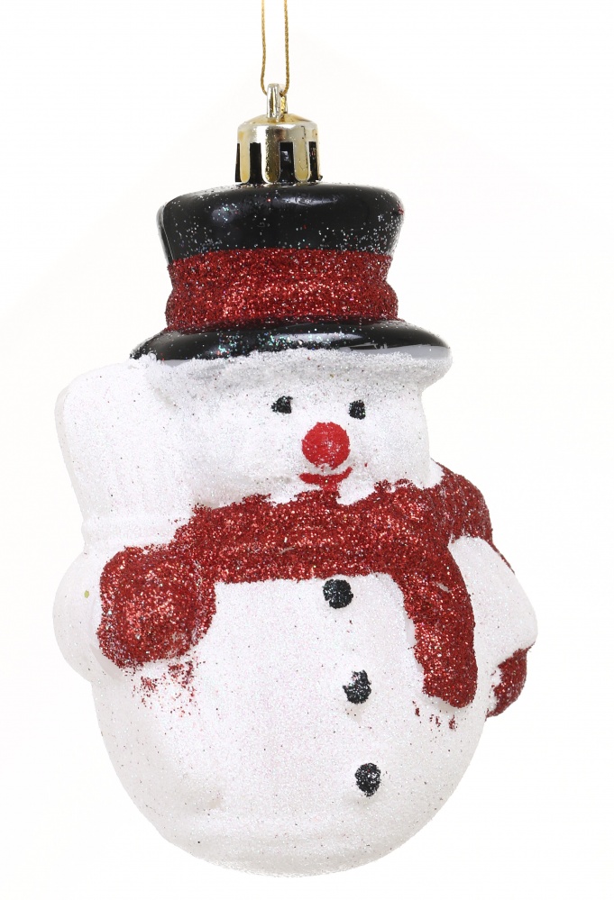 Набор подвесок 2 шт снеговичок 2 цвета в ассортименте 12 см EPI-18-15