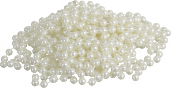 Бусы для елки 8 мм 8 м в ассортименте