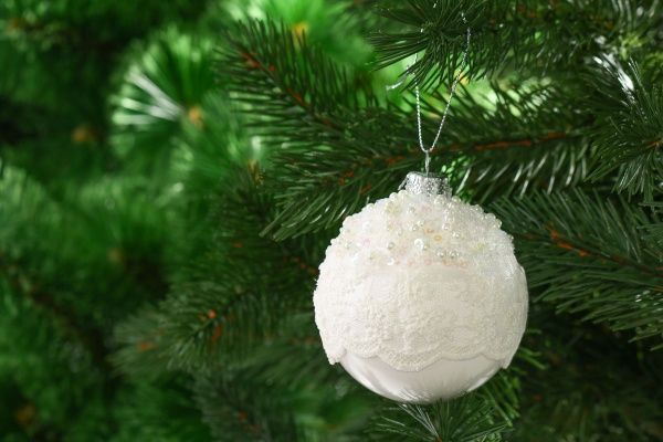 Шар стеклянный d80 JF140415 белый