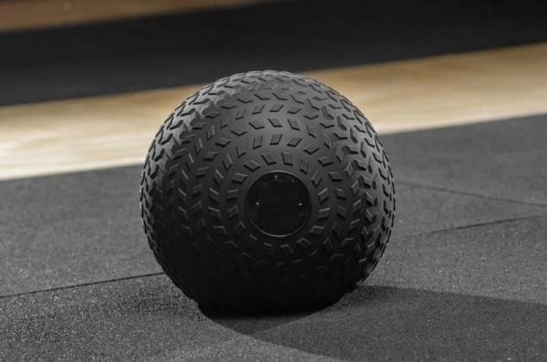 Медбол жорсткий Power System SlamBall для кросфіта і фітнесу 15 кг чорний d26 PS-4117_15kg 
