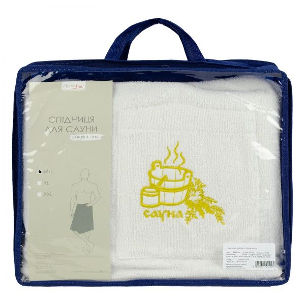 Юбка для сауны р. XL белый 