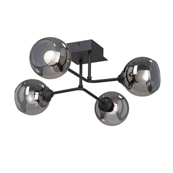 Люстра стельова Vitaluce 4x40 Вт E27 чорний V4795-1/4PL 