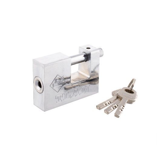 Замок навісний ЕКСТРА 70 мм напівзакритий (пальцевий)