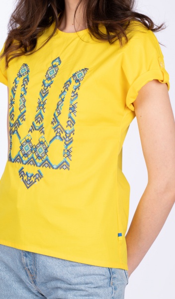 Блуза Едельвіка Тризуб р. M жовтий 80-22/00