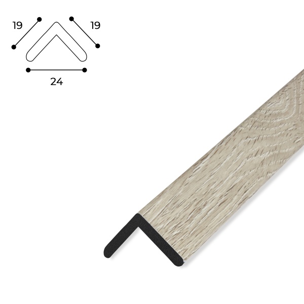 Уголок MARCO decor 1919-333 светлое дерево 19х19х2900 мм