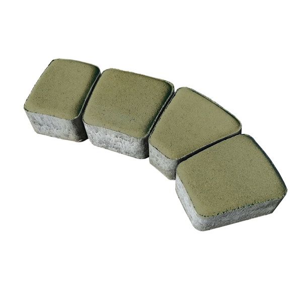 Тротуарная плитка Brukland Римский камень олива Н= 60 мм