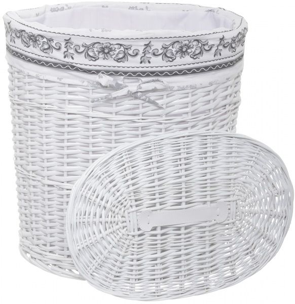 Корзина плетеная с текстилем 44х30х48 см HQ13-53CD-2 