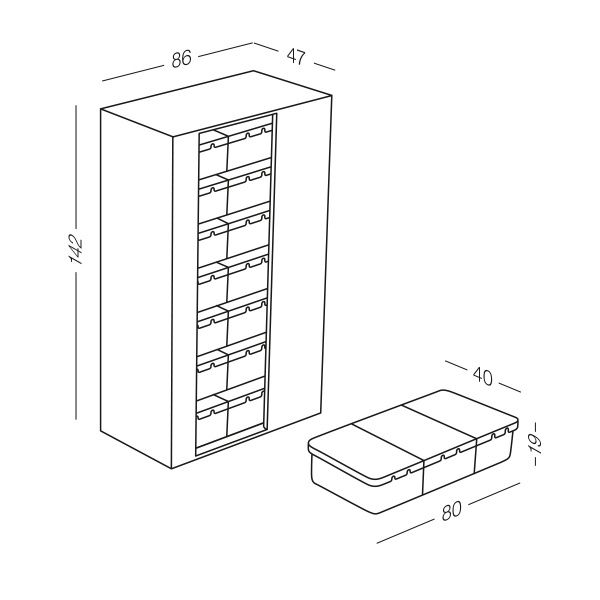 Таблетница MVM на 7 дней (утро-день-вечер) PC-01 GREEN