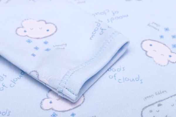 Боди для мальчика Bembi БД58а р.80 голубой с рисунком 