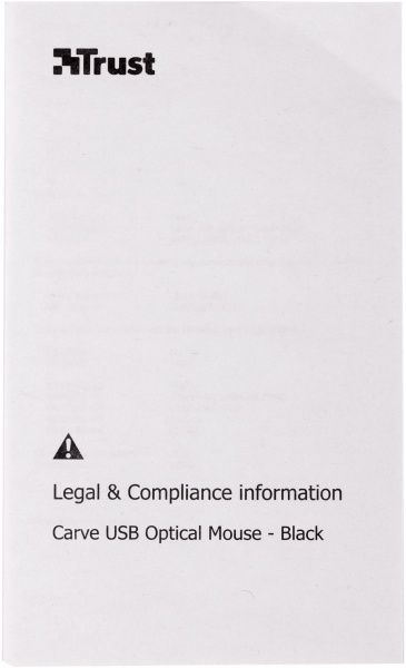 Миша Trust Carve USB Optical Black (15862) black  