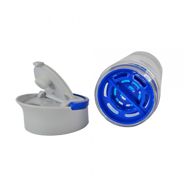 Бутылка Clear 800 мл серо-синий Line Art