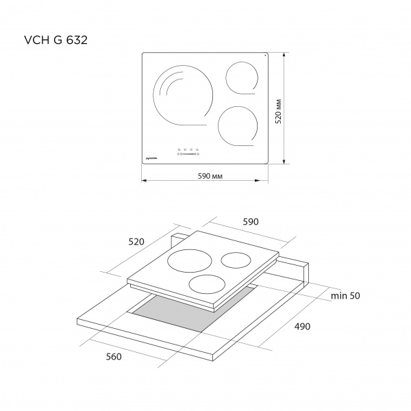 Варочная поверхность Pyramida VCH G 632