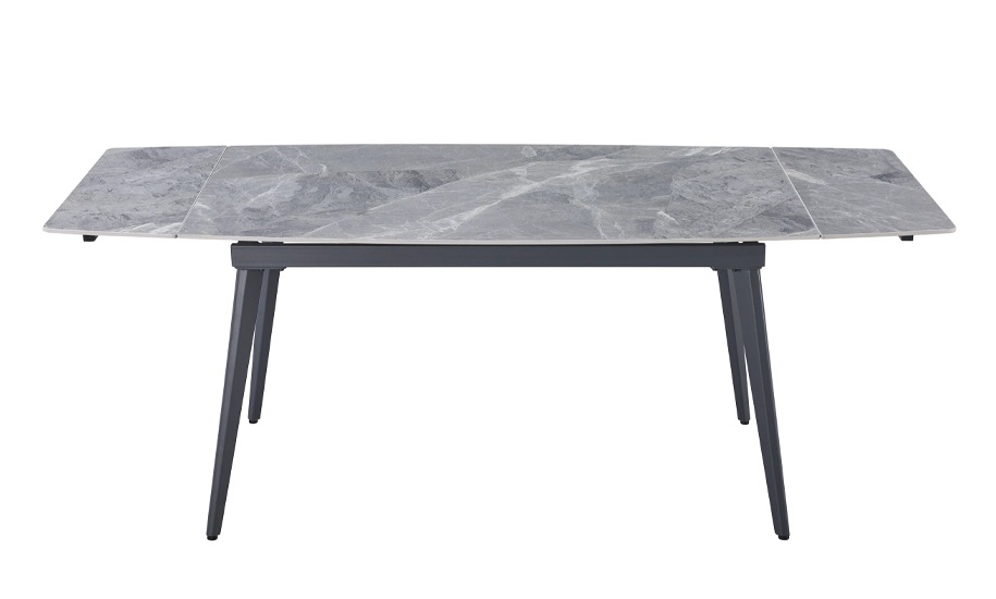 Стол обеденный Prestol Люкс 1200(1800)x800x760мм серый/серый