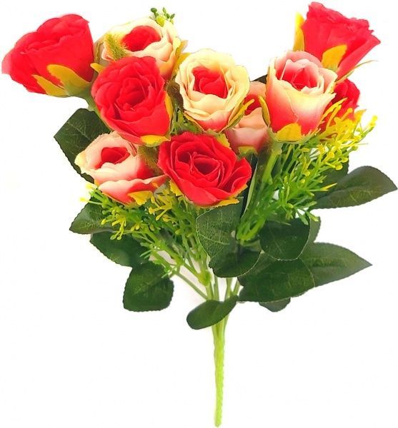 Букет мини роз искусственных 7401 Цветы от королевы