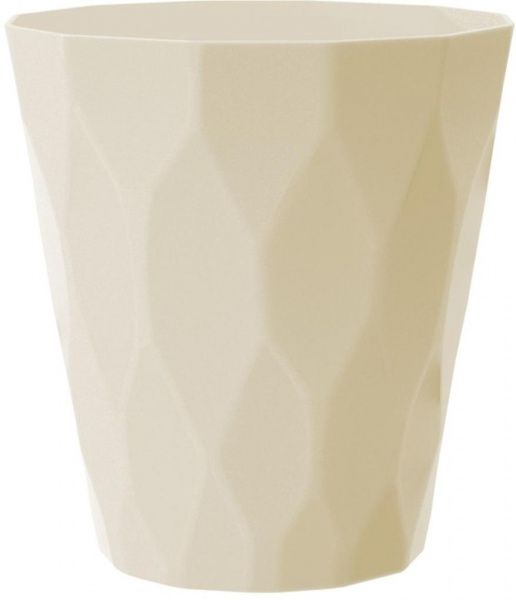 Кашпо пластиковое Prosperplast Rocka круглый 3,4л кремовый (70994-728) 
