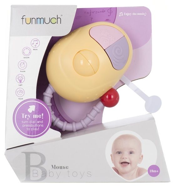 Игрушка музыкальная Funmuch Мышка FM777-14