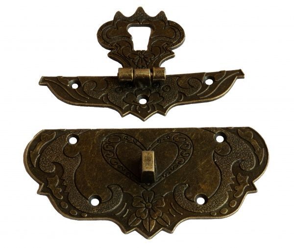 Замок декоративний стара бронза 86х65 мм 1 шт.