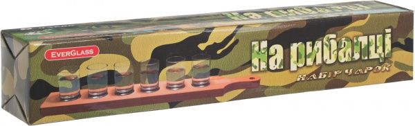 Набор рюмок Рыбалка 7 предметов 55002НБ Everglass