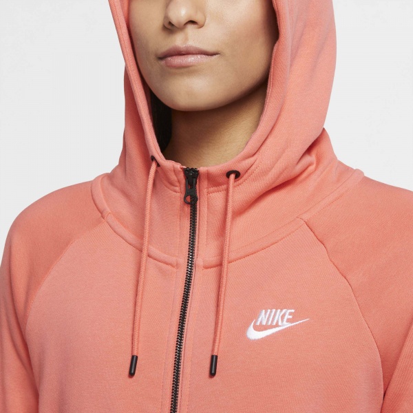 Джемпер Nike W NSW ESSNTL FLC FZ HOODIE BV4122-815 р. XL помаранчевий