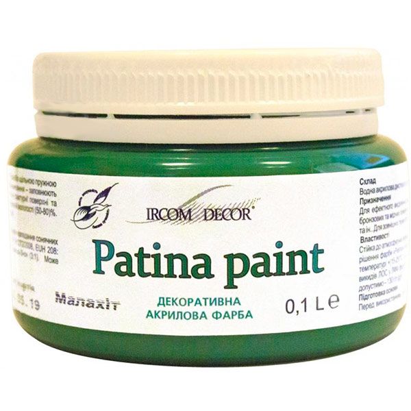 Декоративна фарба Ircom Decor Patina paint Малахіт 0,1 л
