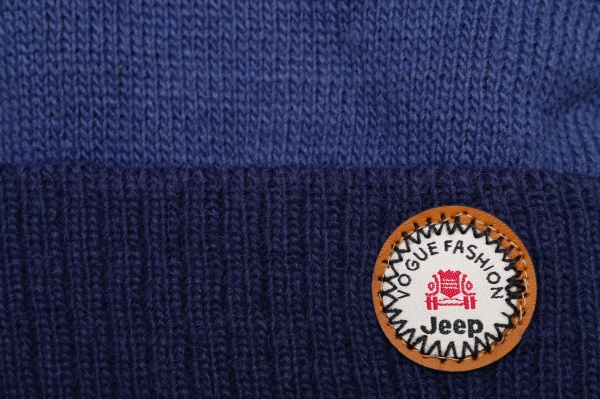 Шапочка детская для мальчика Kraft+ р.50-52 синий с голубым 1735 