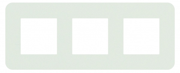 Рамка трехместная Efapel Latina белый матовый 42930 TBM