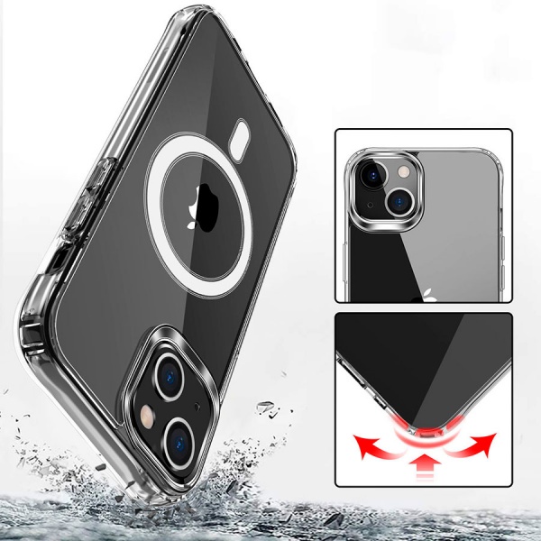Прозорий силіконовий чохол iLoungeMax Clear Case with MagSafe для iPhone 14 | 13