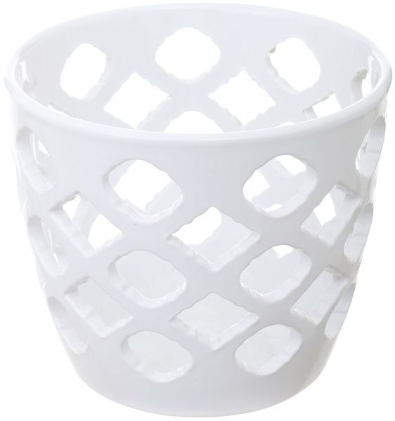 Горщик керамічний Ceramika-design ВК-20 ажур круглий 1л білий 