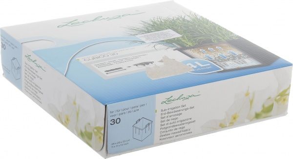 Кашпо Lechuza Cubico 30 (18214) квадратный 14 л серо-коричневый 