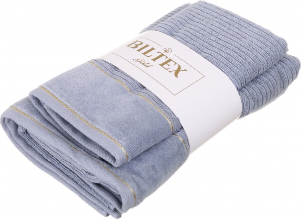 Набір рушників махрових Gold 2 шт лавандовий BILTEX 