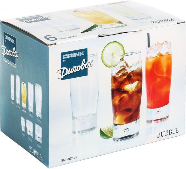 Набор стаканов Bubble long drink 290 мл 6 шт. Durobor
