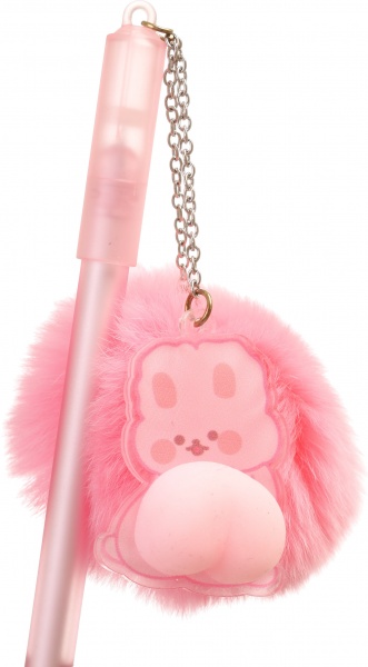 Ручка гелева Пухнастий хвостик зайчика 