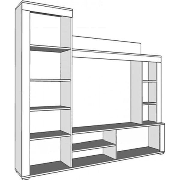 Стенка RTV Badan VMV Holding дуб сонома бронза 