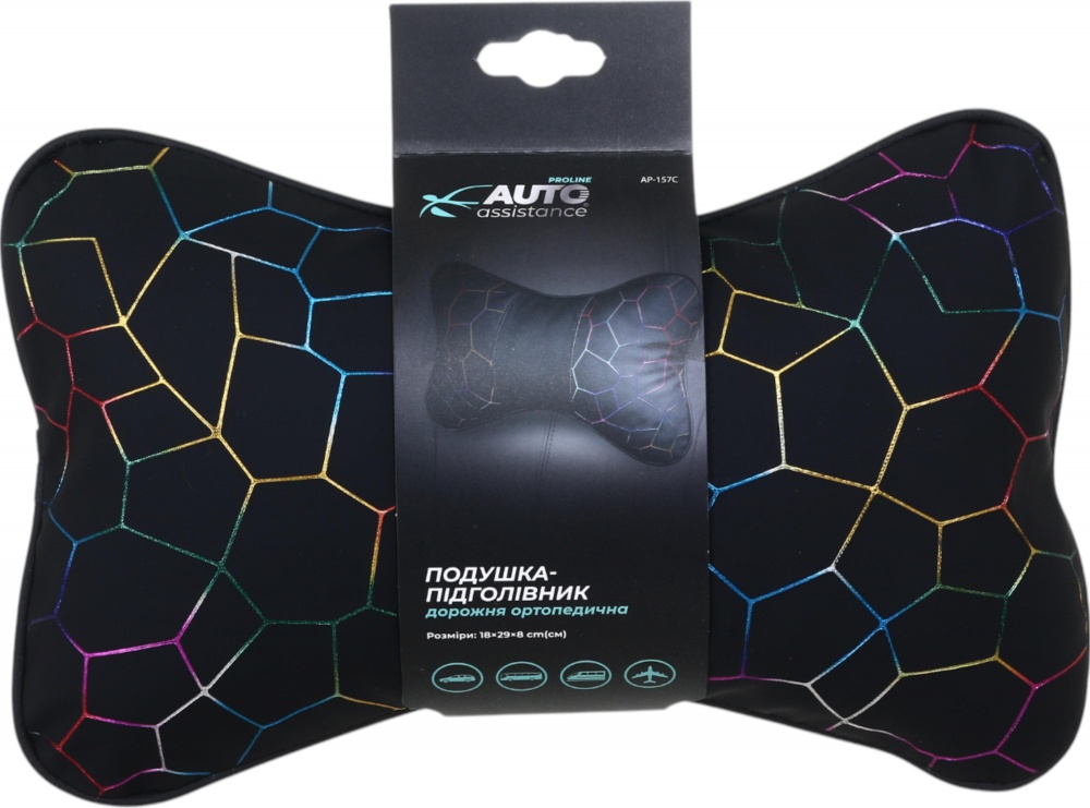 Подушка-подголовник Auto Assistance Proline AP-157C черный