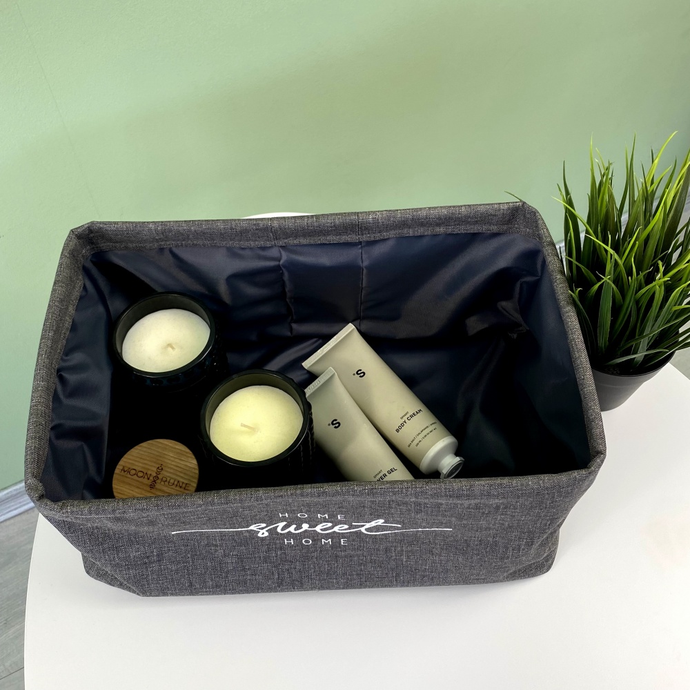 Корзина интерьерный S серая Organize