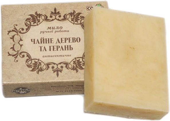 Мило органічне Cocos Чайне дерево та герань 100 г 1 шт./уп.