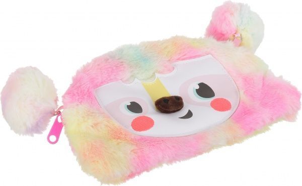 Пенал шкільний пухнастий 22х15 см Ningbo Johnshen Stationery Co. Ltd різнокольоровий