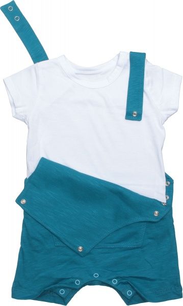 Костюм для хлопчиків Україна 556-123 р.74 темно-бірюзовий із білим 